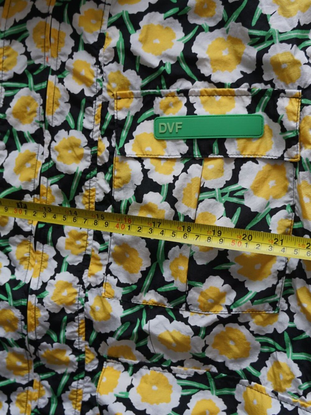 Diane von Furstenberg Yellow Floral Zip Up Hooded Jacket 🌼 - Picture 5 of 9